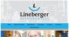 Desktop Screenshot of linebergerorthodontics.com