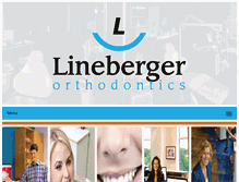 Tablet Screenshot of linebergerorthodontics.com